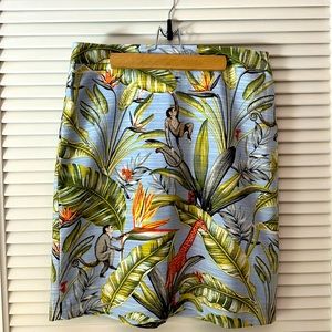⭐️⭐️NWOT ANN TAYLOR STRAIGHT SKIRT WITH FABULOUS BOTANIC/MONKEY PRINT!!